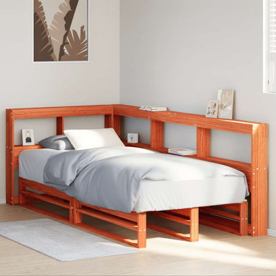 Solid Wood Storage Bed