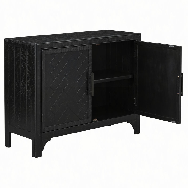 40" Modern Cabinets With Unique Design Doors With 1 Adjustable Shelves,Suitable For Multiple Rooms Such As Living Room And Study Room