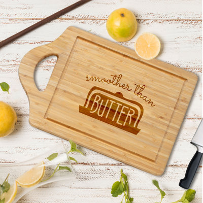 Smoother Than Butter  1 Piece Bamboo Cutting Board