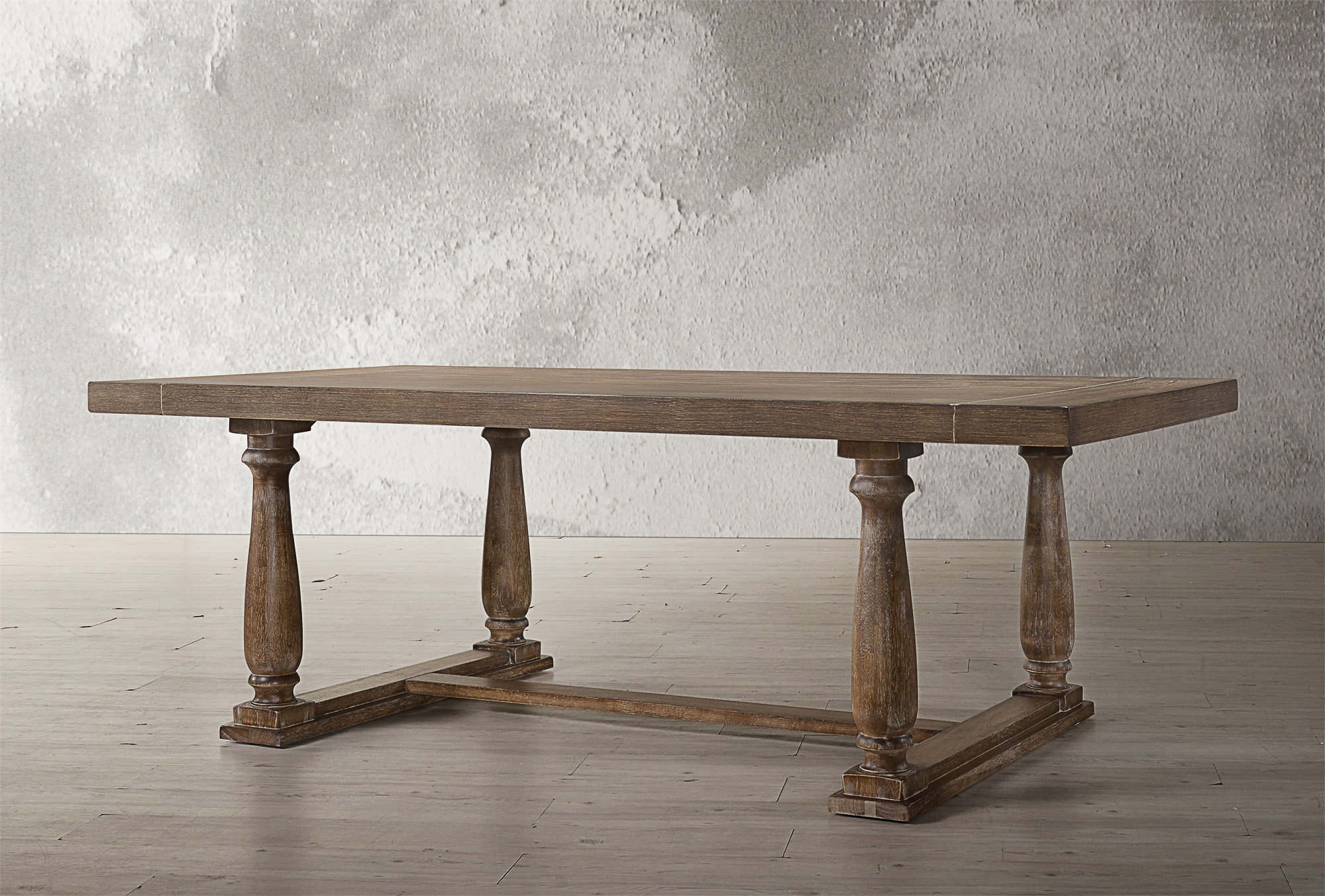 Parfield - Weathered Dining Table - Oak main image 1
