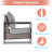 2 Piece Patio Wicker Chairs Set, PE Rattan Chair, Wicker Bistro Set Rattan for Patio, Garden, Patio, Deck