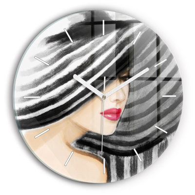 Glass Wall Clock