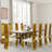 Brushed Gold Dining Chairs Set Of 6