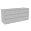 Commode double 6 tiroirs Tronx, chambre à coucher, blanc-2004216877