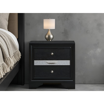 Torring Black Nightstand