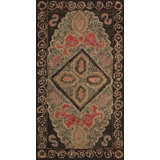Antique American Hooked 1930s Rug