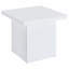 White High Gloss End Table