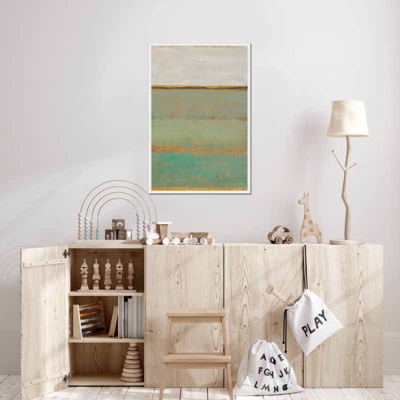 Verdant Field II by Timothy O' Toole - Painting, 95cm H x 65cm W, White Framed Paper Print