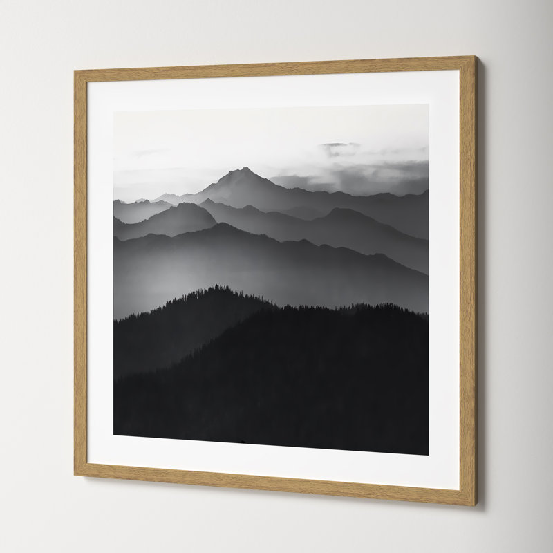 Cascades by Danita Delimont, 23.5" H x 23.5" W x 0.75" D, Natural Framed