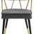 Aarhus Upholstered Gold Metal Side Chair -1180753874