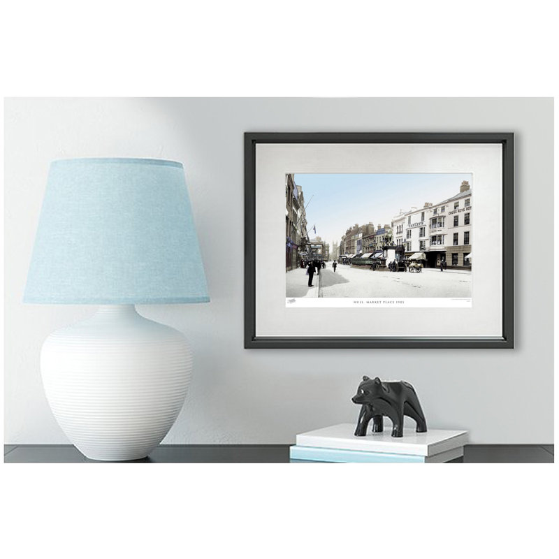 Hull, Market Place 1903 by Francis Frith - Single Picture Frame Print, 28cm H x 36cm W x 2.3cm D