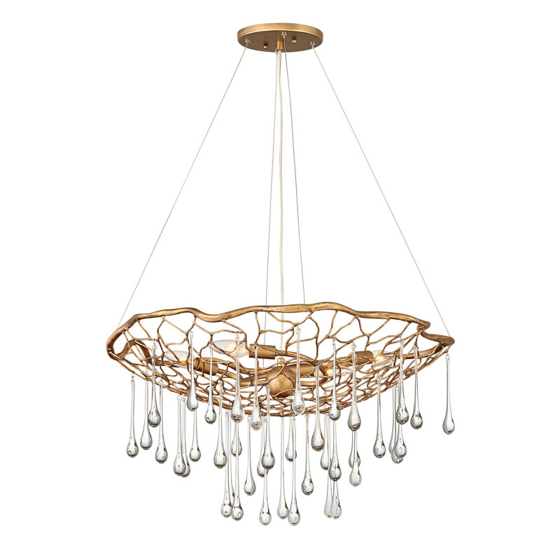 Laguna 4-Light Unique / Statement Geometric Chandelier