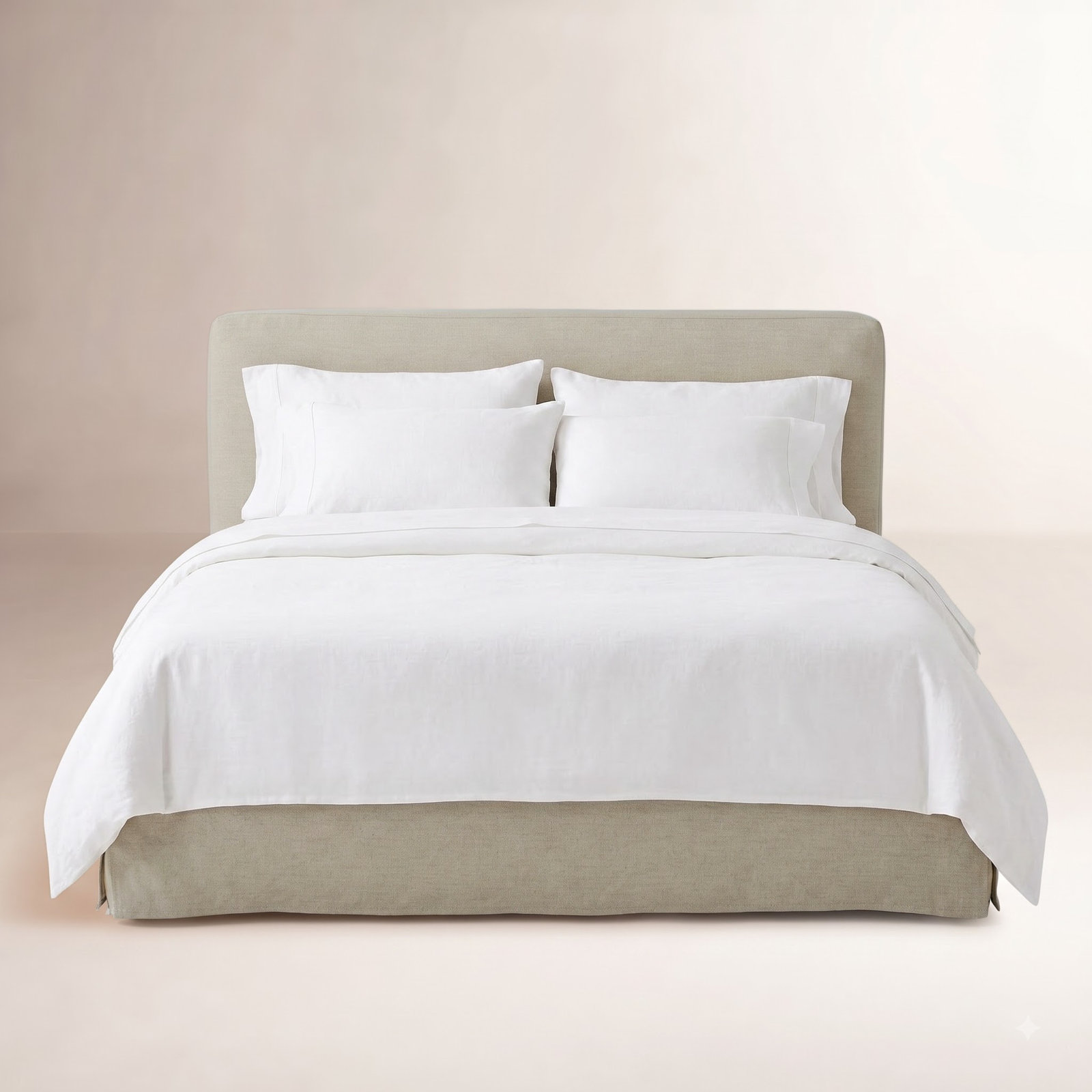 Vittorio Upholstered Bed, King, Brussels Natural