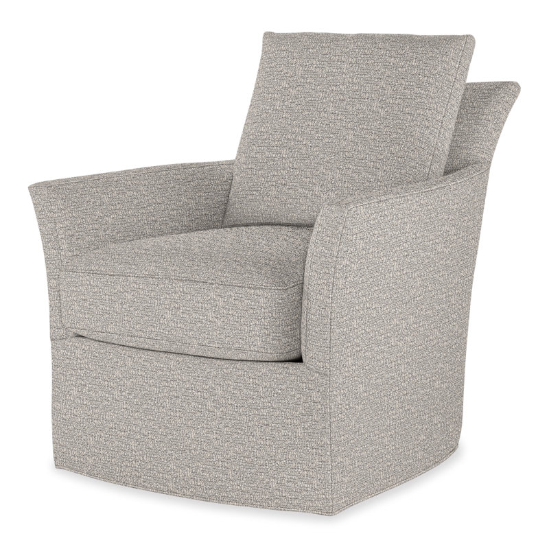 Trent Swivel Chair In 71551L12, Perigold In The Loop White Pepper