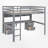 Gursimran Kids Full Loft Bed with Drawers-891721055