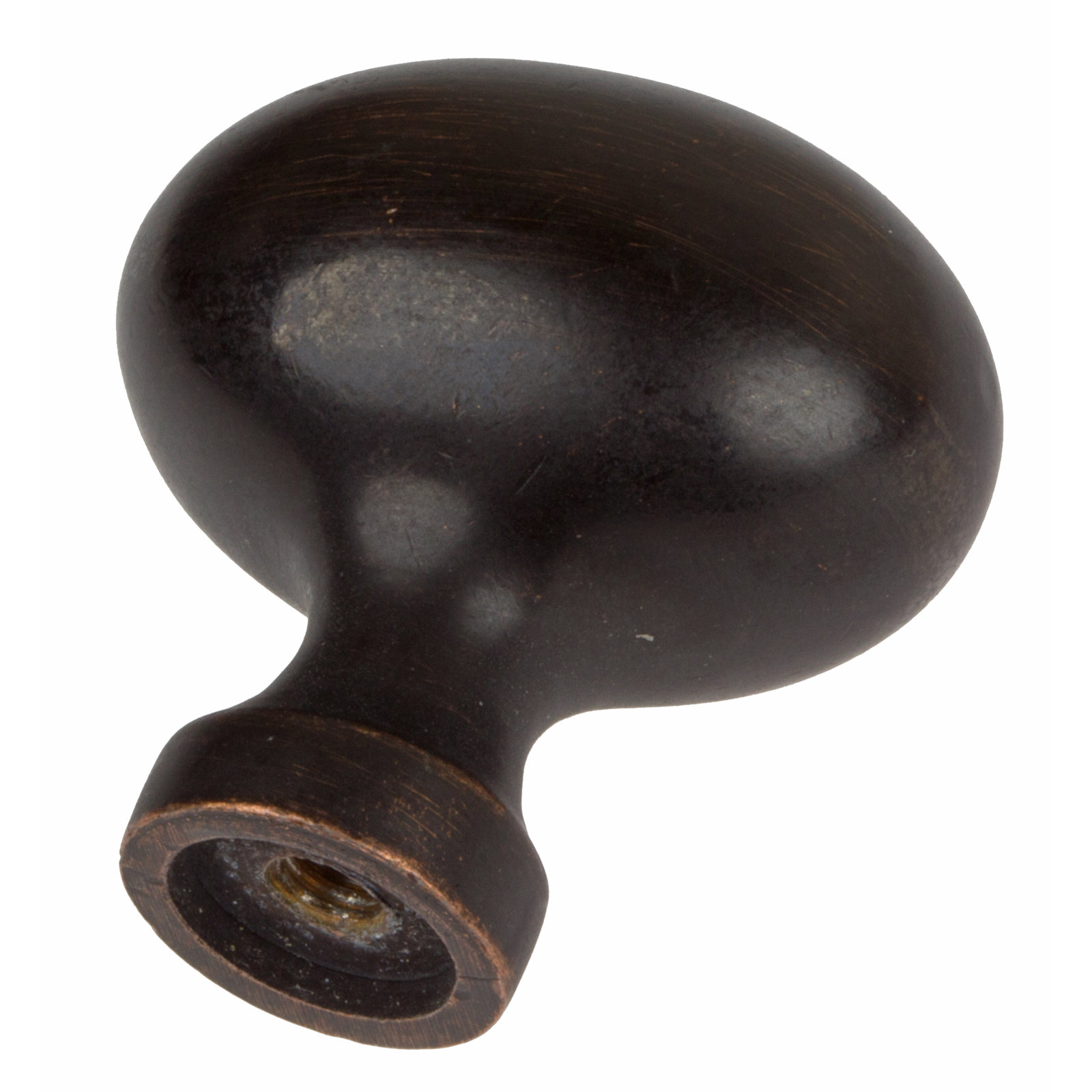Classic 1 1/8" Length Oval Knob, Oil Rubbed Bronze