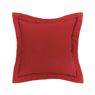 Scarlet Flange Throw Pillow
