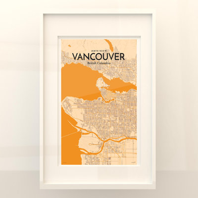 Vancouver Canada City Map - Unframed Print Set