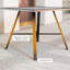 Table d'appoint de patio, petite table d'appoint d'extérieur avec plateau de table SPC, gris