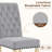 Amby Linen Tufted Upholstered Parsons Dining Chairs with Wood Legs-1120527187