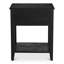 Table de chevet Delma noir antique