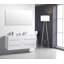 Jordyn 60 po L x 20 po P 4 tiroirs Meuble-lavabo avec évier double et Comptoir en Acrylique-29832845