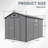 8x10 FT Lockable Plastic Outdoor Storage Shed with Window, Floor, and High Ceiling for Maximum Space Efficiency
