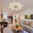 36.22'' 7- Blade Dimmable LED Reversible Flush Mount Ceiling Fan With Remote And App-1976417150