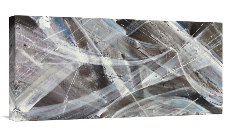 " Glacier VI " Print, 12" H x 24" W, Wrapped Canvas, No Matte