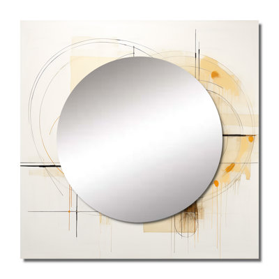 Loukya - Abstract Painting Square Mirror Wall Art For Bathroom