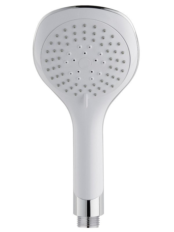 Handheld Shower Head, White / Chrome
