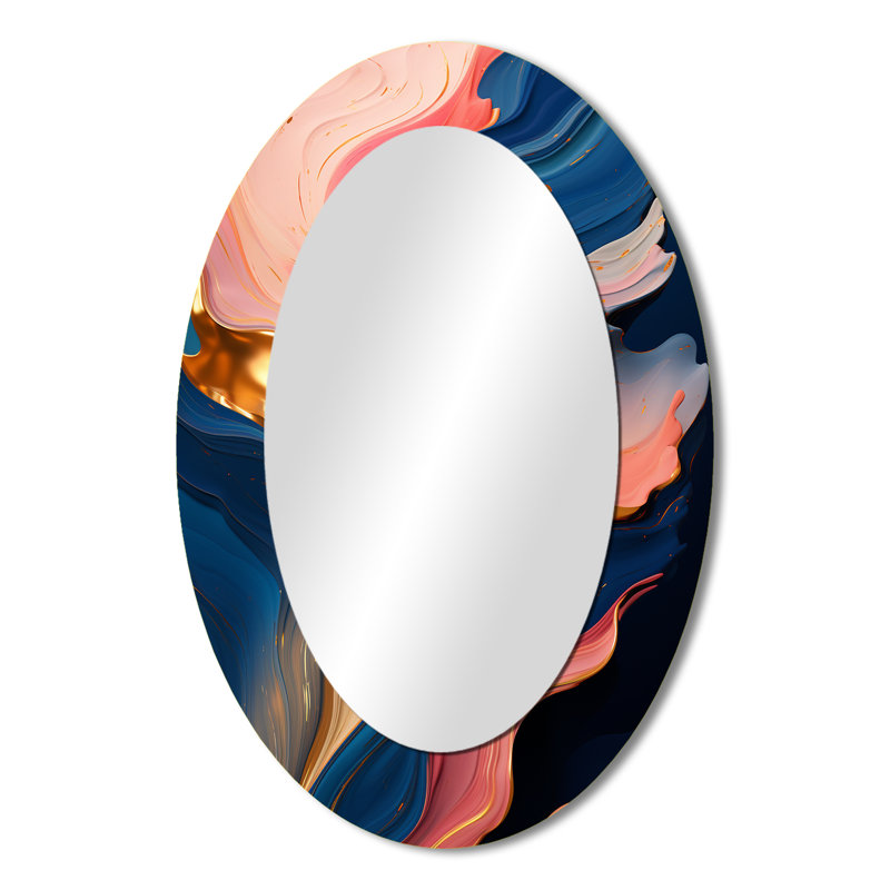 Miroir mural rose et or, 36 po x 24 po