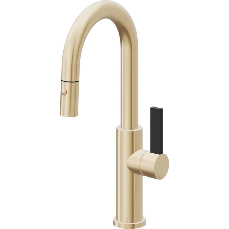 Corsano Pull Down Kitchen Faucet with BFB Series Handle, Satin Brass