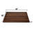 CONSDAN Wood Cutting Board, Black Walnut-88086406