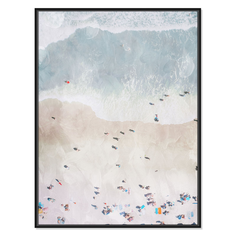 Beaching Out I Print by Milli Villa, 31.5'' W x 41.5'' H, Black Floater