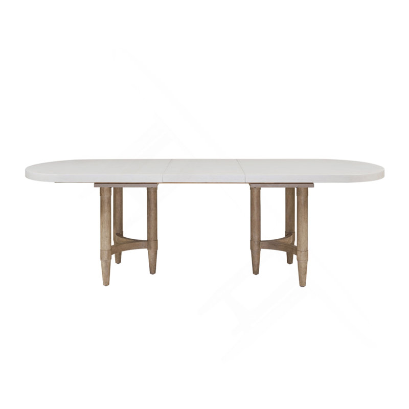 Triad Double Pedestal Dining Table With Leaf