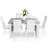 6 - Person Four Leg Dining Set-97699911
