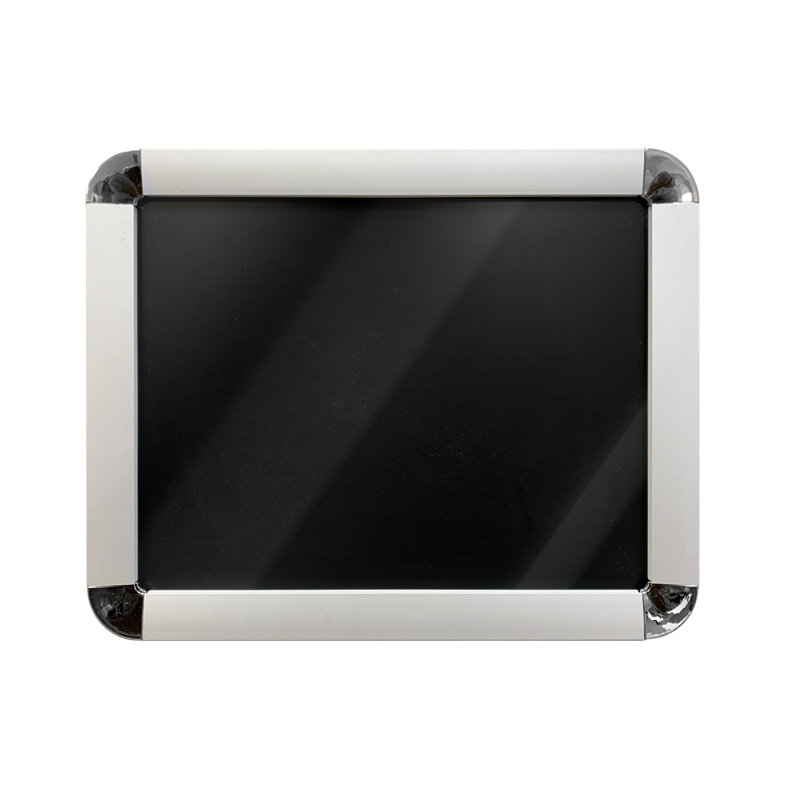 Liller Silver Metal Picture Frame, Satin Anodized, 14" H x 11" W x 0.38" D
