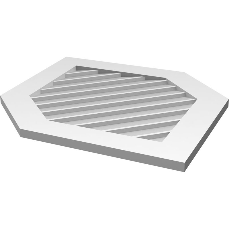 Ventilé vertical à pignon vertical 13/12 po, H 1 po x l 26 po x L 40 po