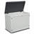 White Horizontal Storage Shed 28 Cubic Feet Weather - Outdoor Cabinet Thick Plastic For Garden Patio Backyard With Illustrated Instructions Assembly Adjustable Shelving Organization