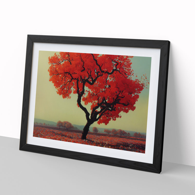 Flawless Tree - Single Picture Frame Print, Black Framed, 46cm H x 64cm W x 2cm D