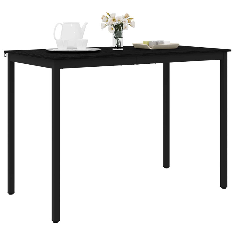 Standing Bar Table Engineered Wood, 105cmH x 150cmL x 80cmW, Black
