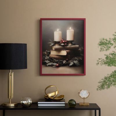 Christmas Holiday Art -Series 2-CCXVIII Framed Print - Solid Wood