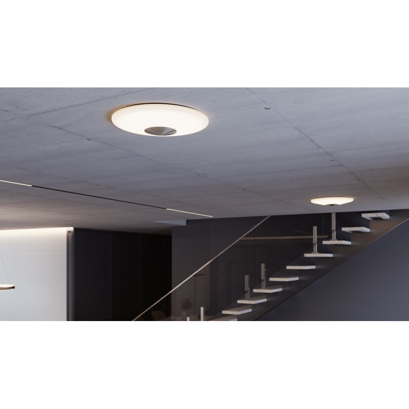 Alpine - LED Flush Mount - 21" - Satin Nickel, Satin Nickel