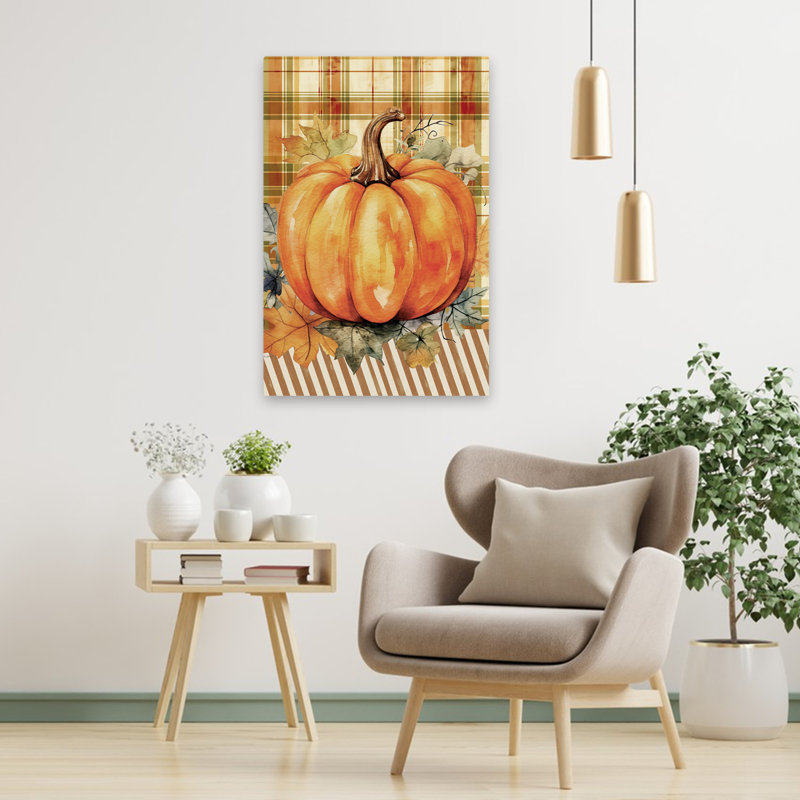 Automne citrouille - campagne moderne, H 36 po x l 24 po