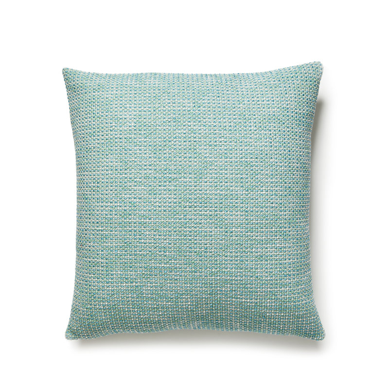 Dorset Coast Wool Square Pillow Cover & Insert, Surf