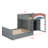 Multi-Functional Offset Bunk Bed Featuring Wardrobe, Drawers, Upholstered Guardrail, and Hanging Rod System-43541601