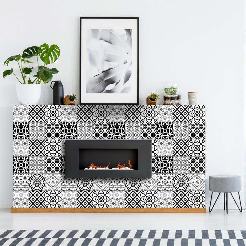 Carreau de mosaïque auto-adhésif en vinyle 6 po x 6 po
