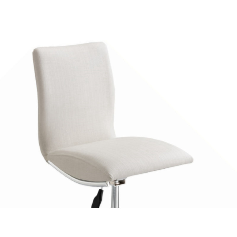 Chaise d'appoint Cheketa, Grain droit blanc