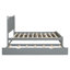 Grand lit plateforme avec 2 grands tiroirs et 1 lit gigogne simple-1092855310